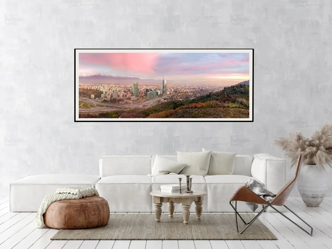 Santiago al Atardecer en un ambiente (maqueta)