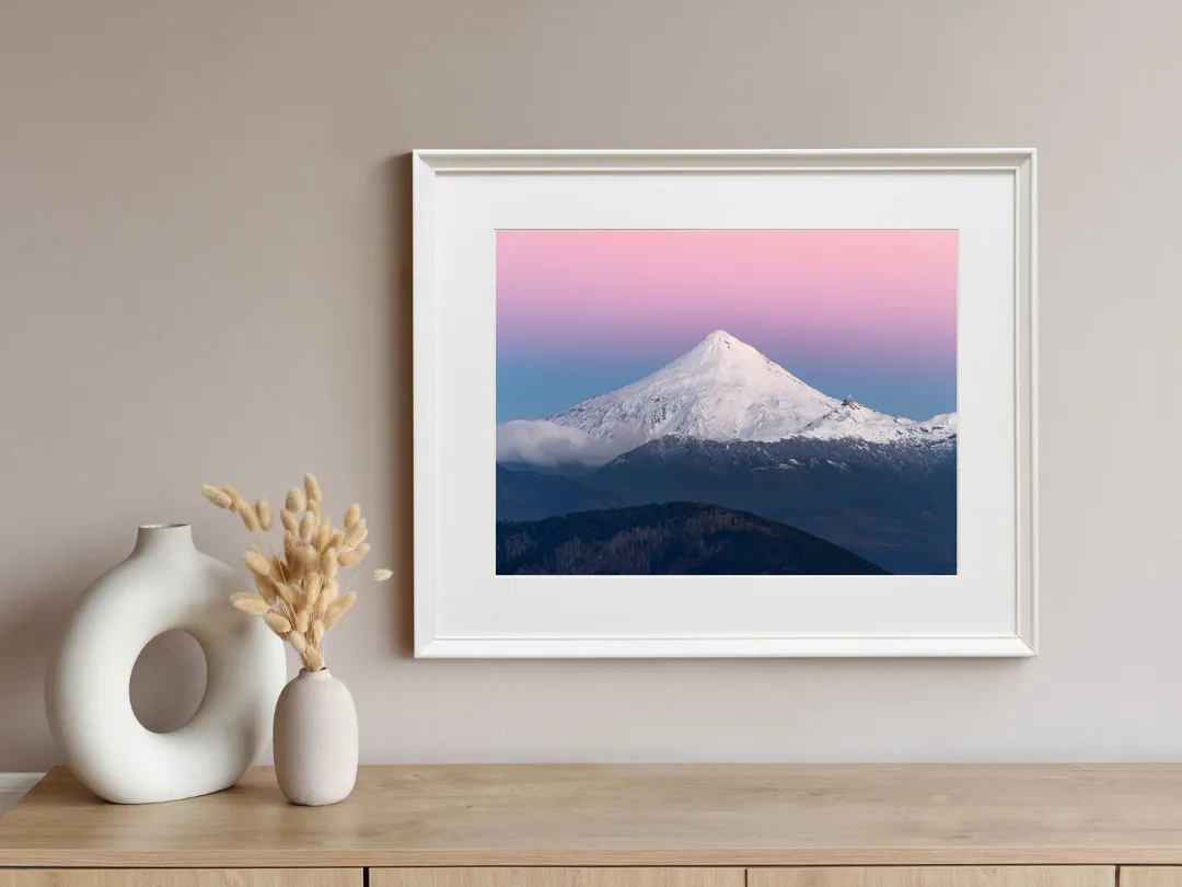 Volcán Lanín en un ambiente (maqueta)