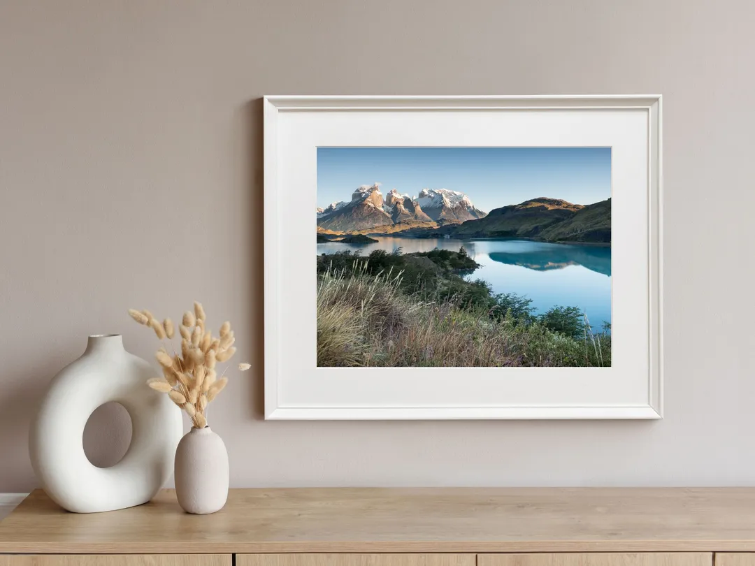 Cuernos del Paine II en un ambiente (maqueta)