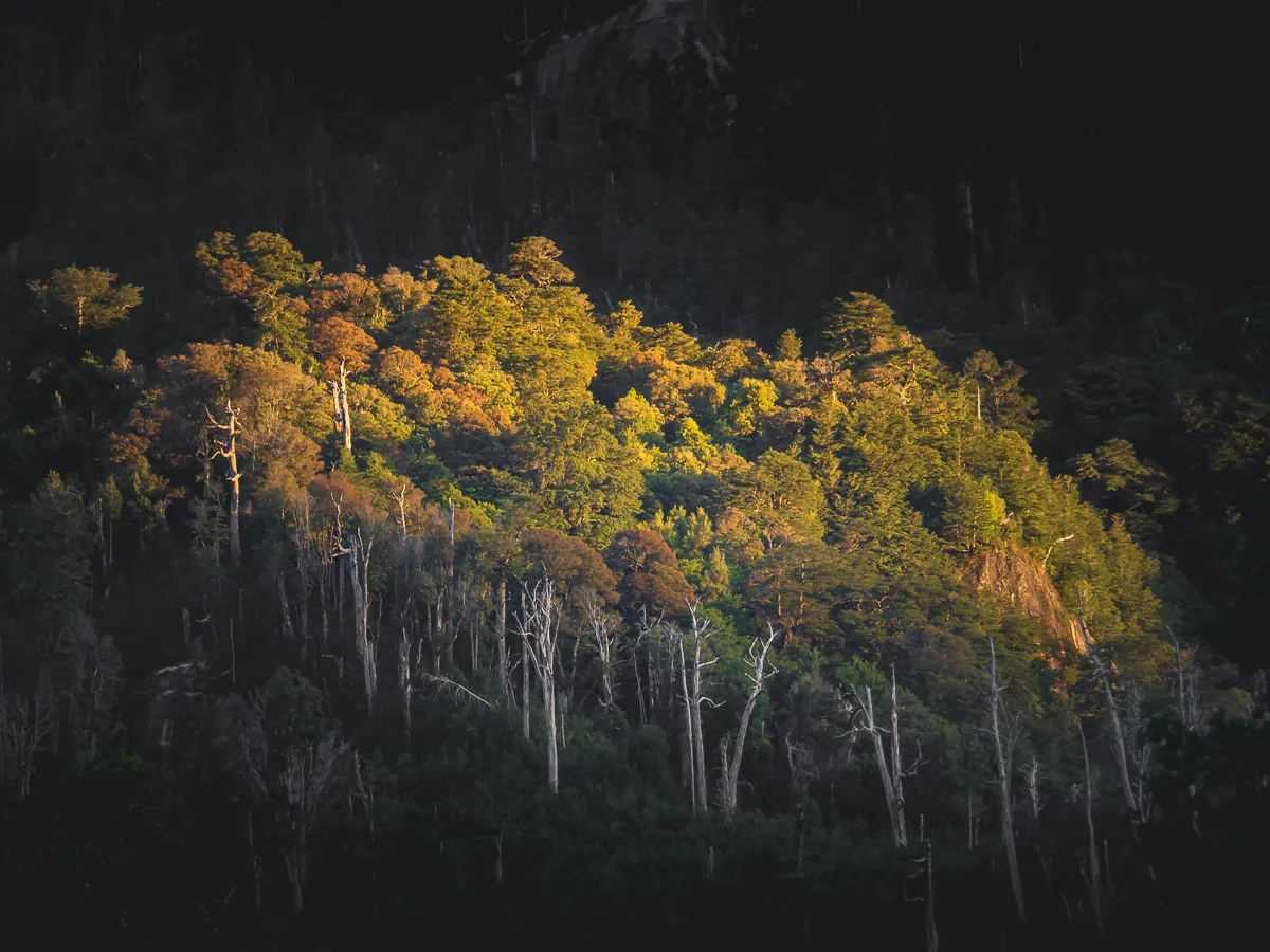 Última luz en Cochamó, Valle de Cochamó